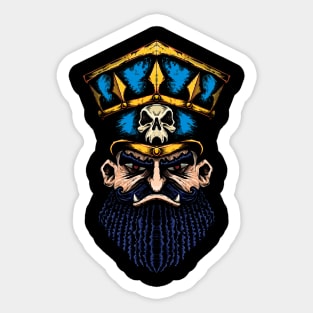 Fantasy Football Evil Dwarf Blue Sticker